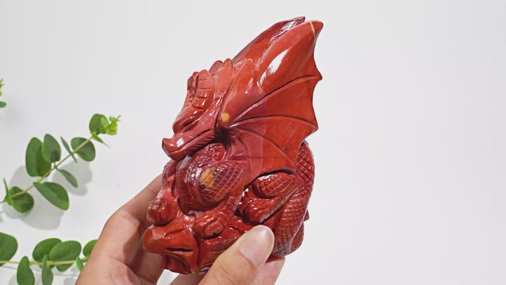 Unique,A Slightly Imperfect Natural Crystal Mookaite Flying Dragon Carving
