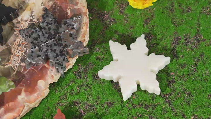 Natural Crystal Carving Snowflake