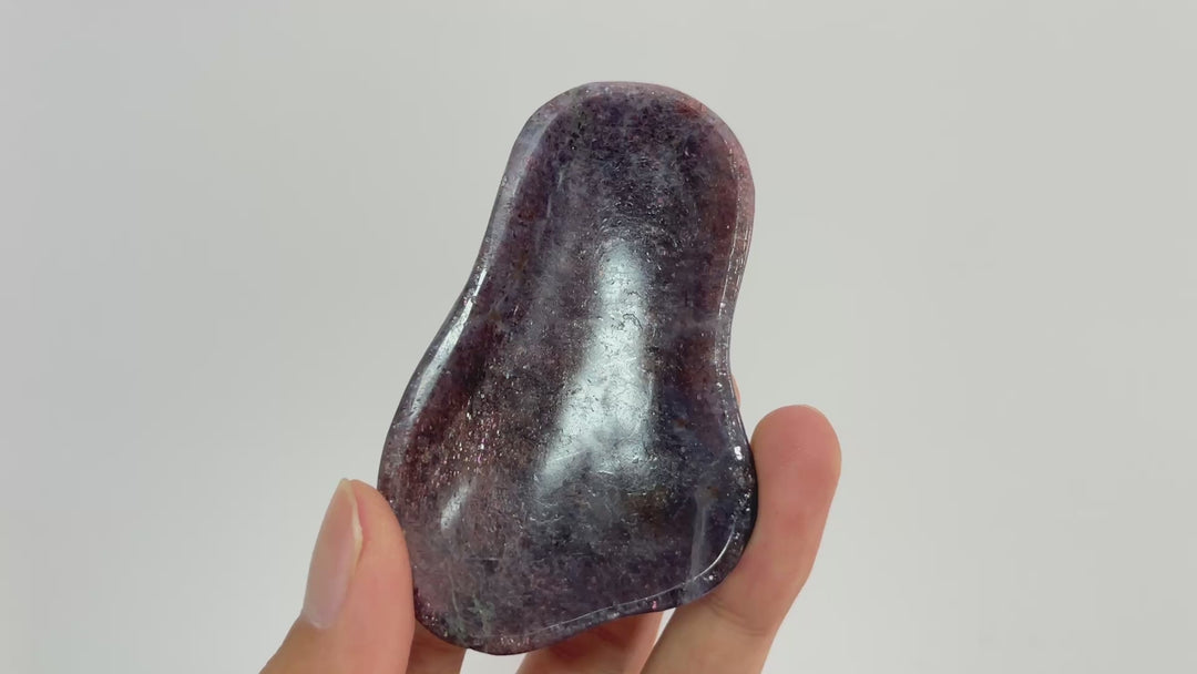 Unique,Natural Crystal Bloodshot Iolite Bowl