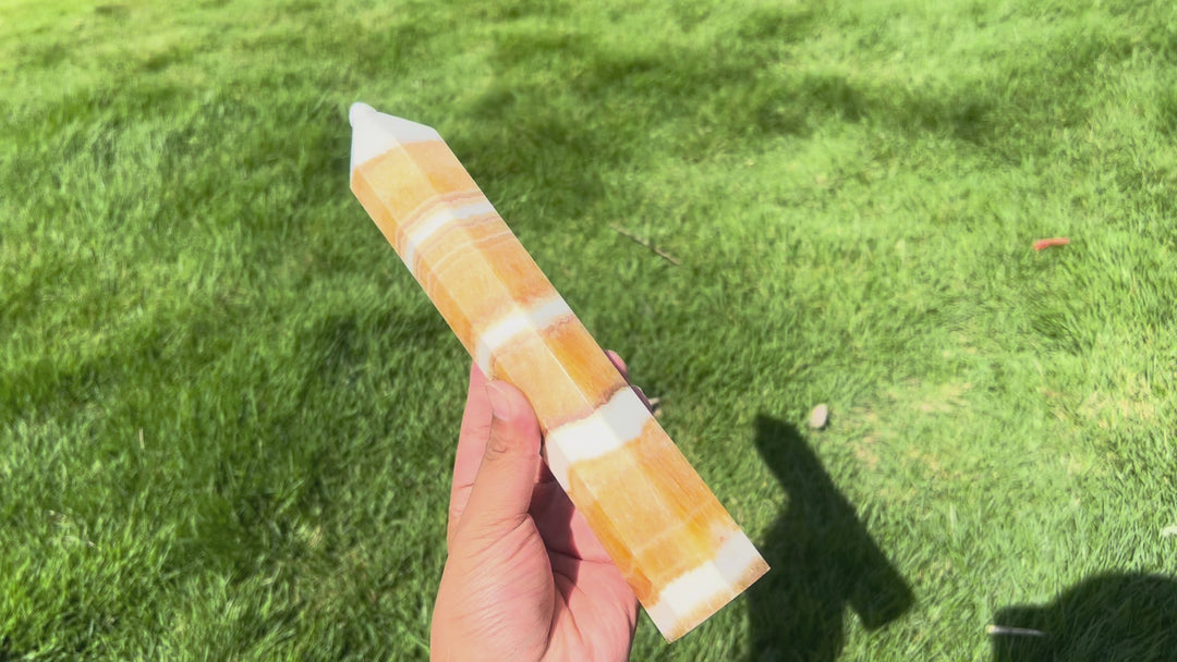 Yellow Calcite Tower