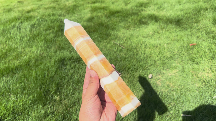 Yellow Calcite Tower