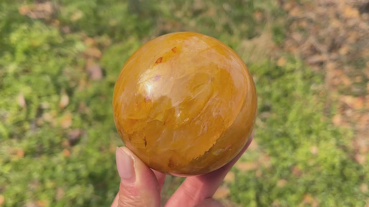 Unique,Natural Golden Healer Sphere