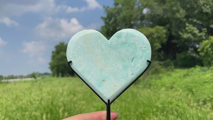 Unique,Natural Crystal Charming Hemimorphite Heart