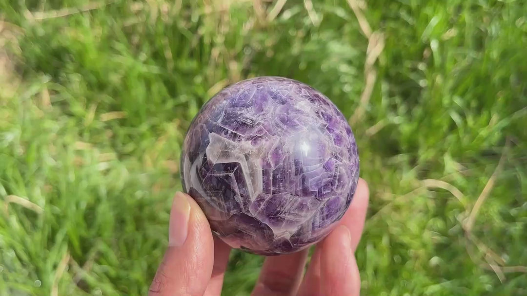 Imperfect,Natural Crystal Dream Amethyst Sphere