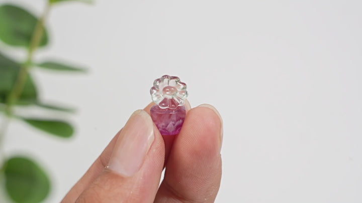Natural Crystal Delicate Mini Fluorite Carving