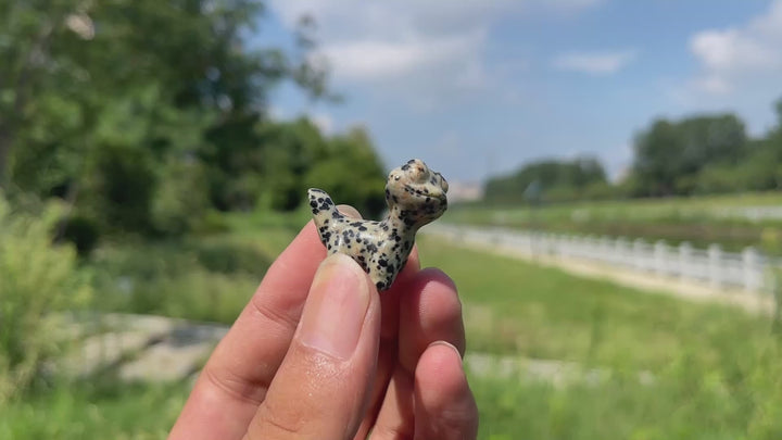 Natural Crystal Carving Mini Lizard