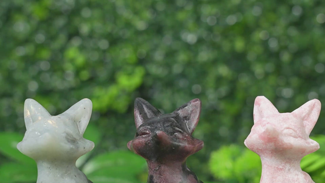 Natural Crystal Carving Fox