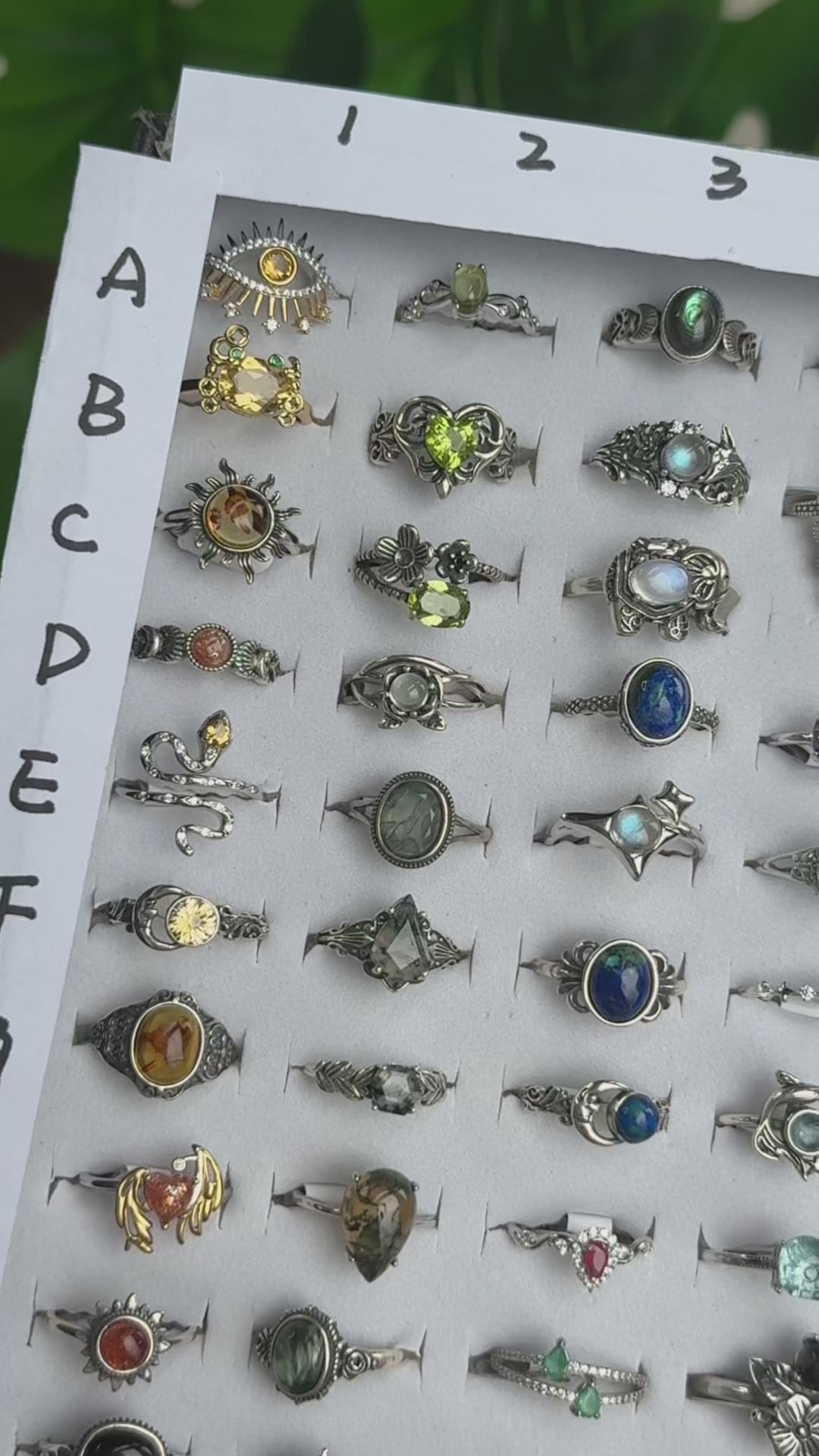 Unique, Crystal Rings,S925