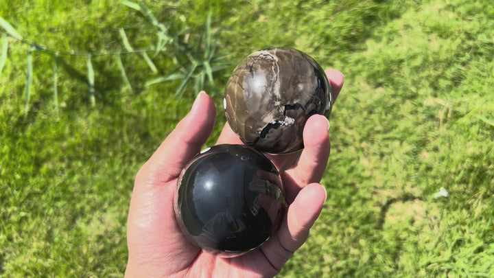 Natural Volcanic Agate Sphere