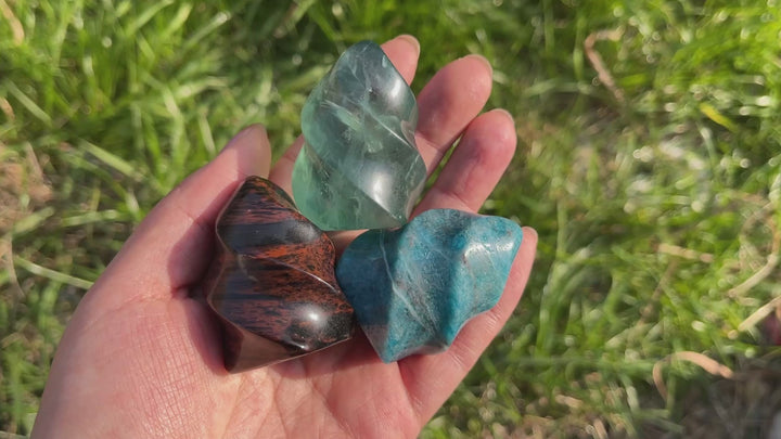 Natural Crystal Carving Flame