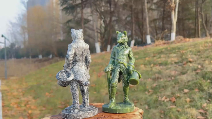 Natural Crystal Carving Gentleman Werewolf