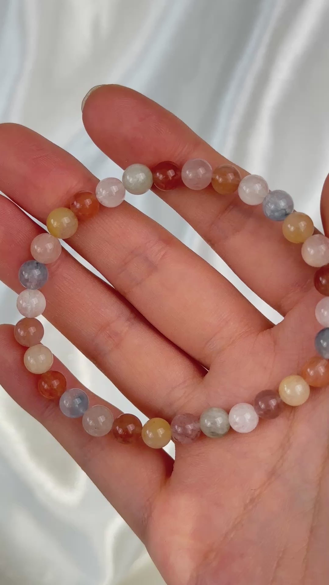Rainbow Rabbit Hair Bracelet 5.9-6.1mm