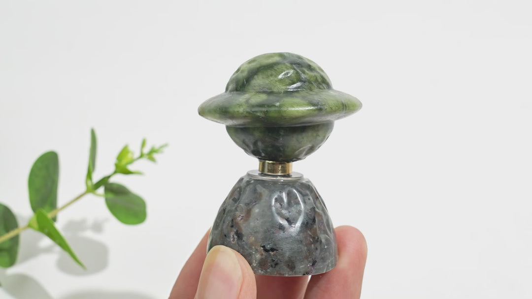 Natural Crystal Rotatable Planet
