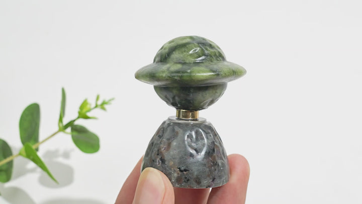 Natural Crystal Rotatable Planet