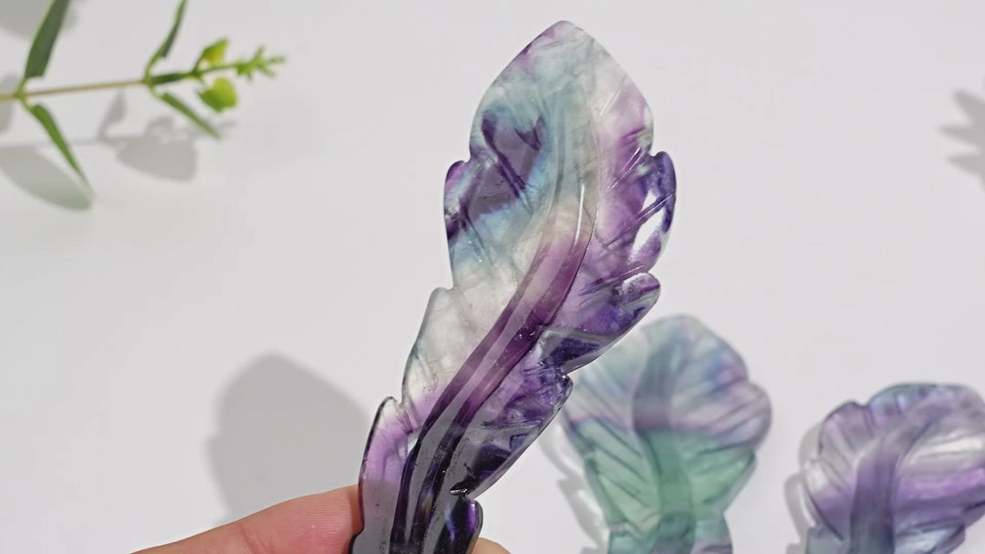 Rainbow Fluorite Feather