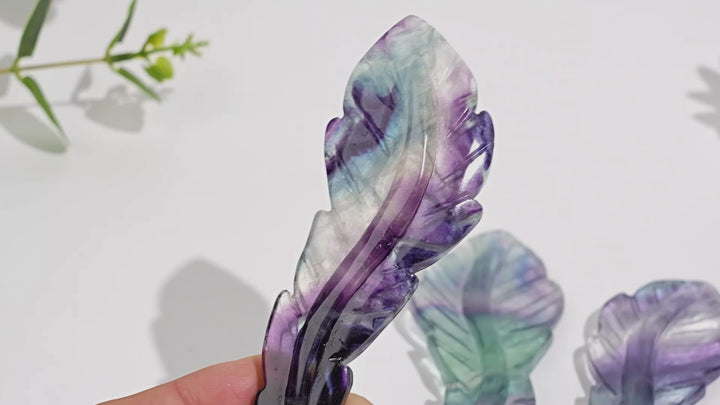 Rainbow Fluorite Feather
