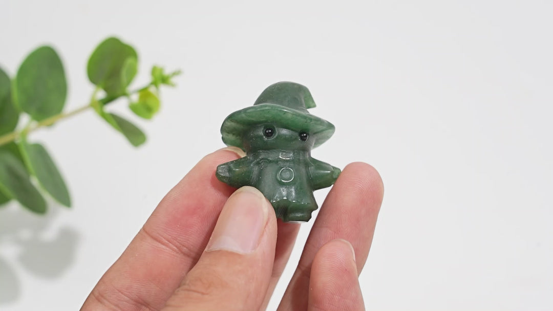 Natural Crystal Scarecrow Carving