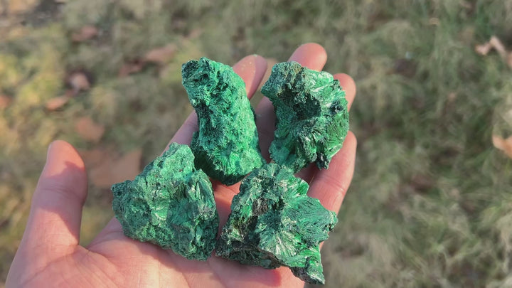 Natural Malachite Needle Mineral Raw
