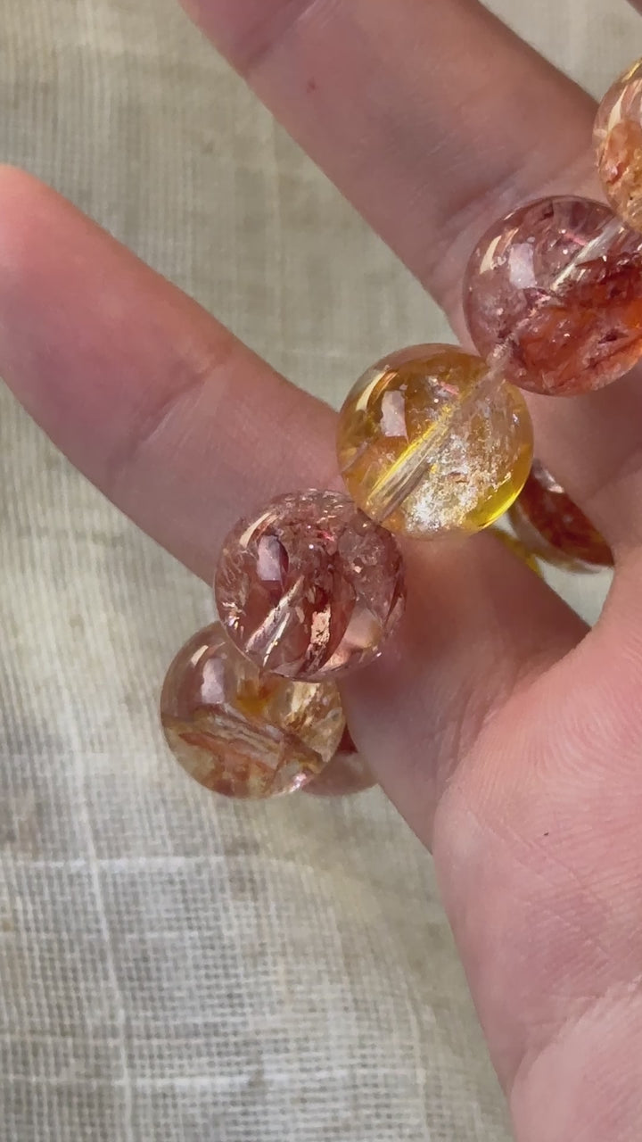 Fire Quartz Bracelet 11.9-12.1mm