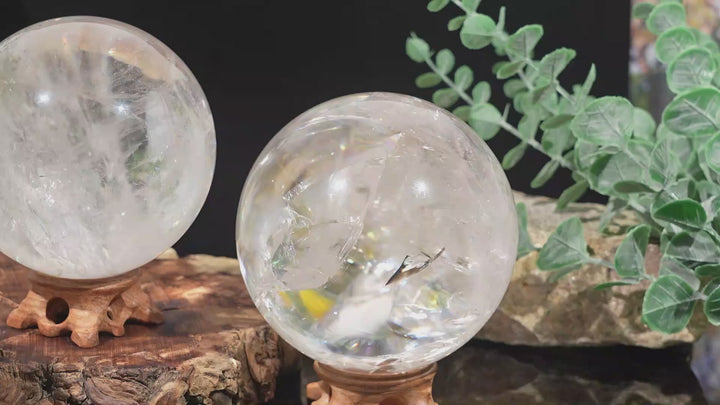 Unique, Natural Top Clear Quartz Sphere