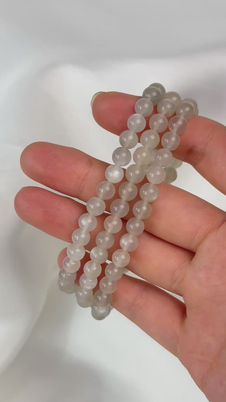 Moon Stone Triple Wrap 5.9-6.2mm