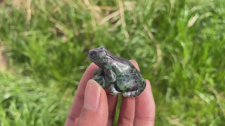 Ruby in Zoisite Frog