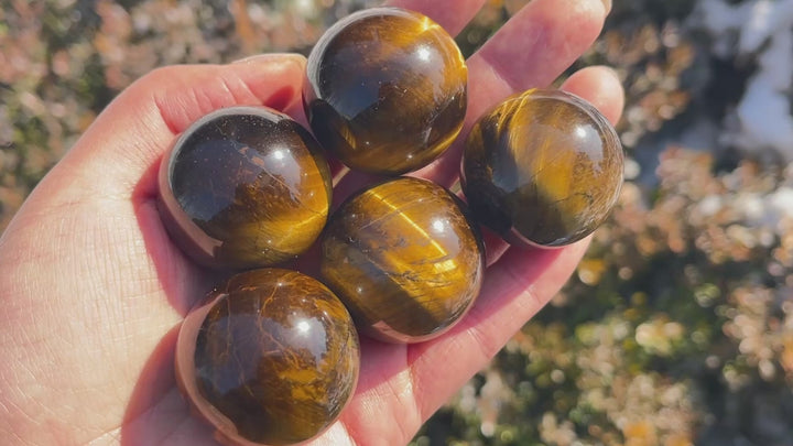 Natural Crystal Tiger Eye Sphere