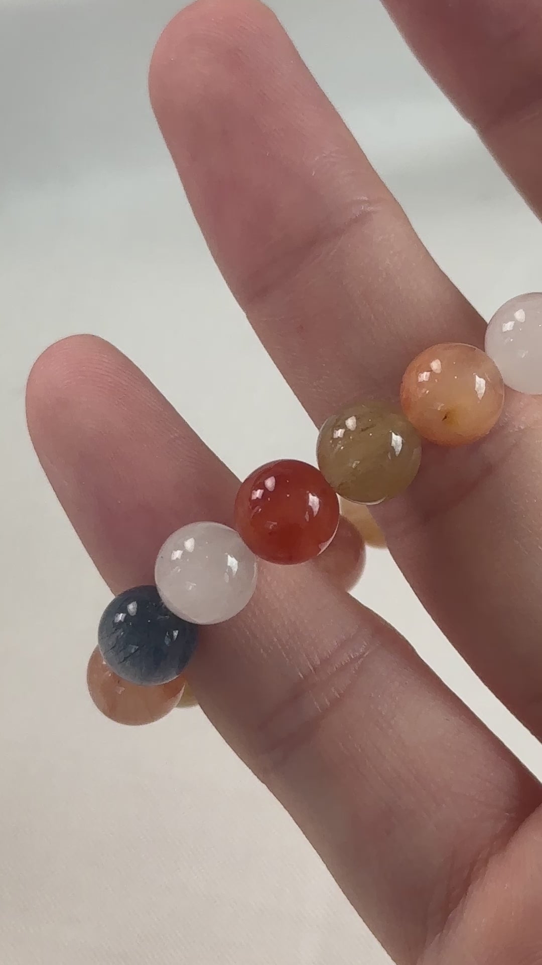 Rainbow Rabbit Hair Bracelet 7.7-7.9mm