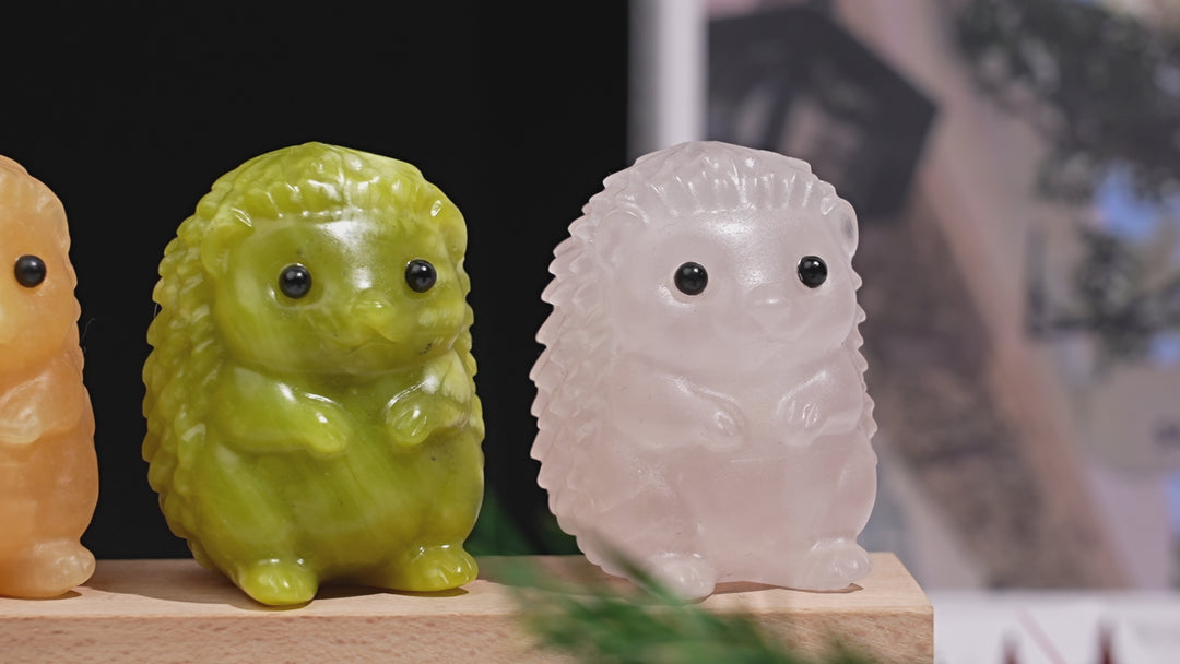 Natural Crystal Hedgehog Carving