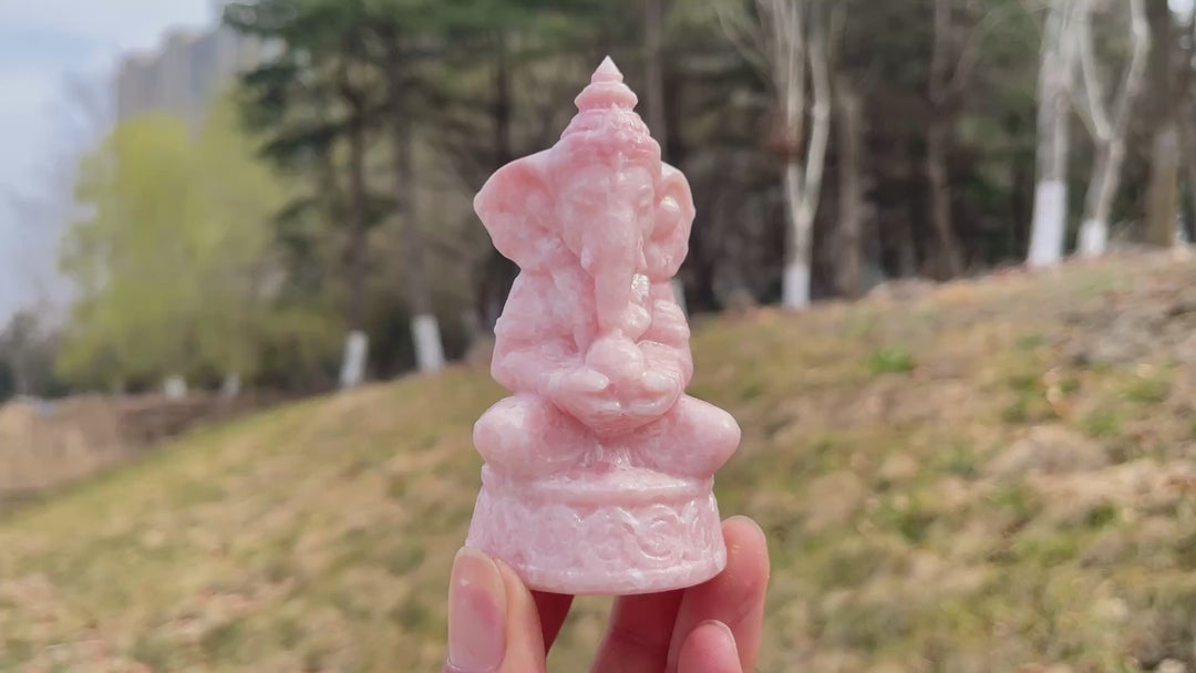 Natural Crystal Carved Ganesha
