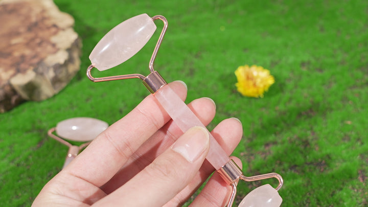 Natural Rose Quartz Massage Stick