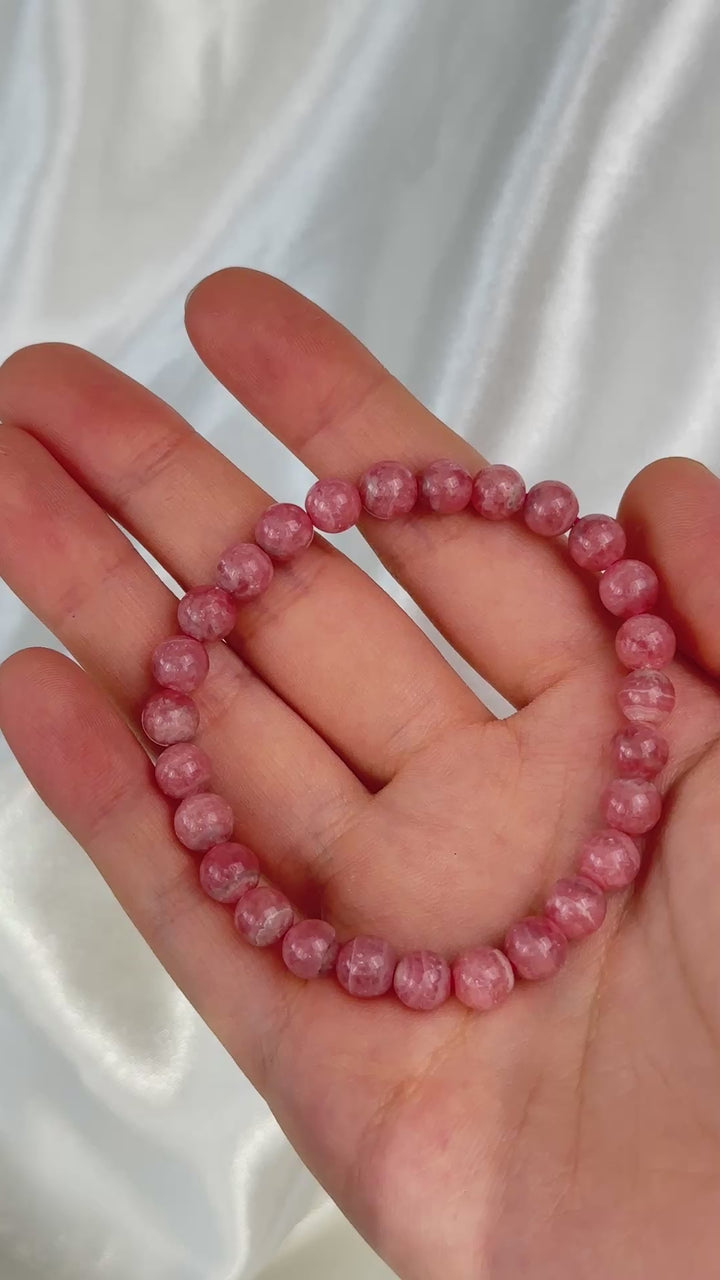 Rhodochrosite Bracelet 6.2-6.8mm