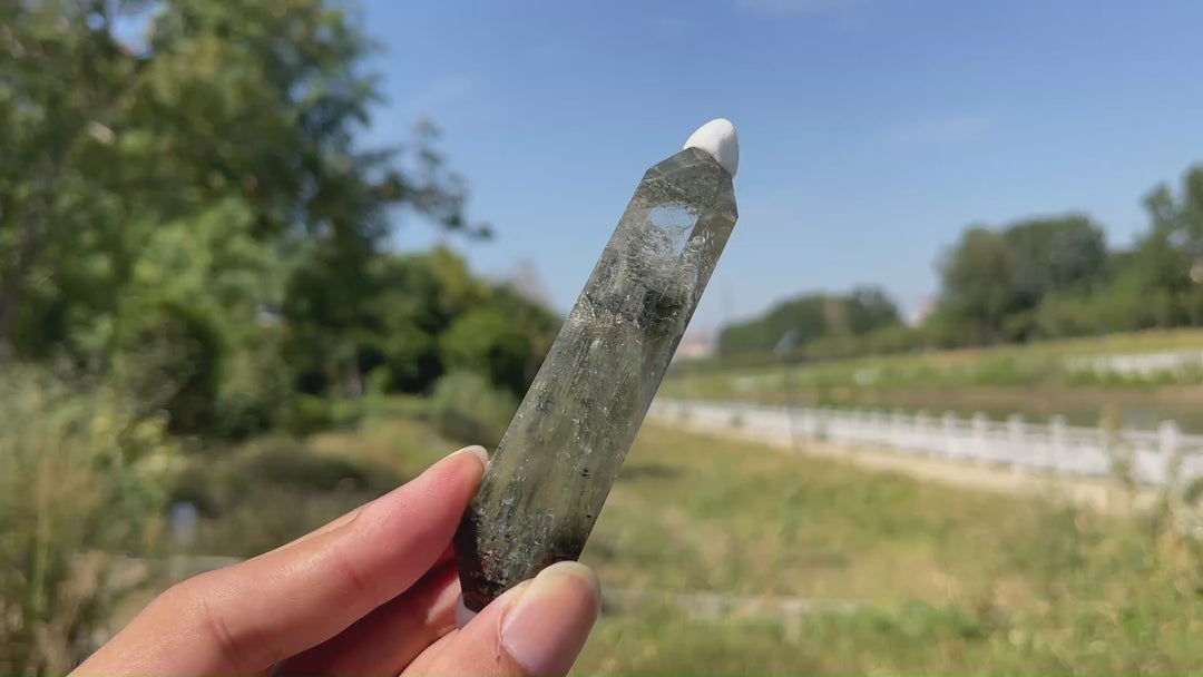 Unique,Natural Crystal Garden Quartz Double Point