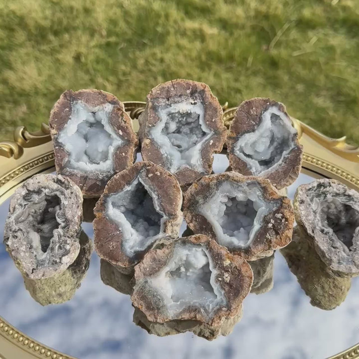Unique, Natural Moroccan Agate Geode