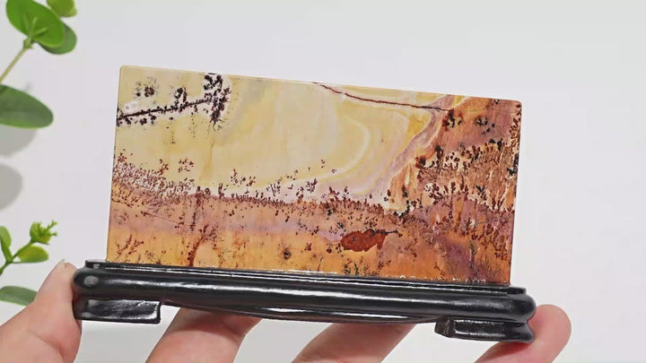 A Slightly Imperfect Natural Crystal Picture Jasper Screen Ornament