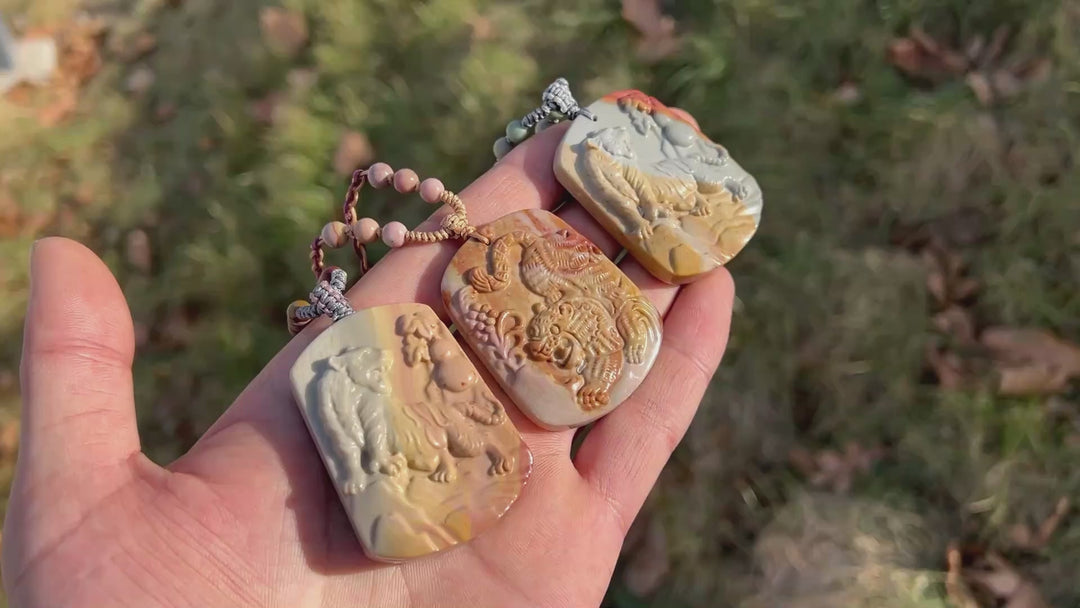 Natural Alashan Agate Pendant