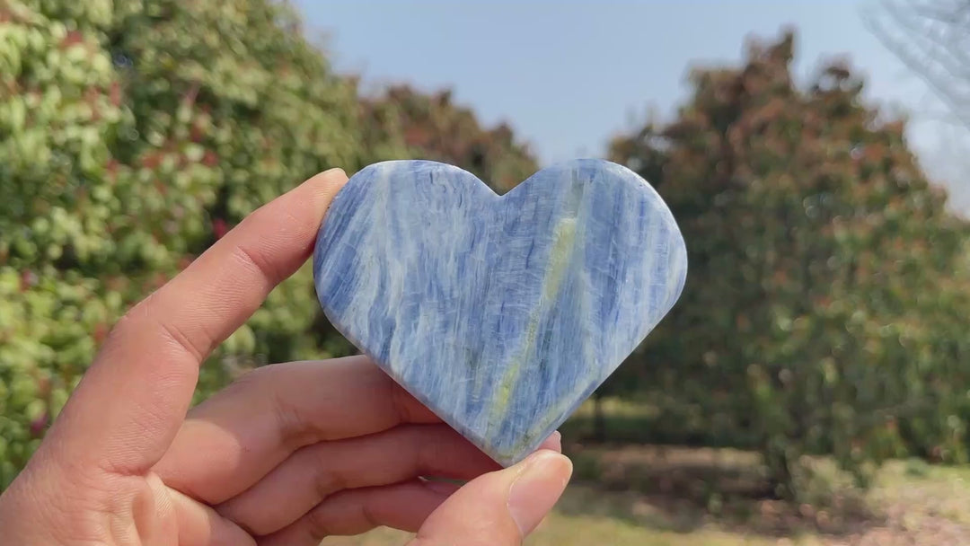 Natural Blue Kyanite Heart