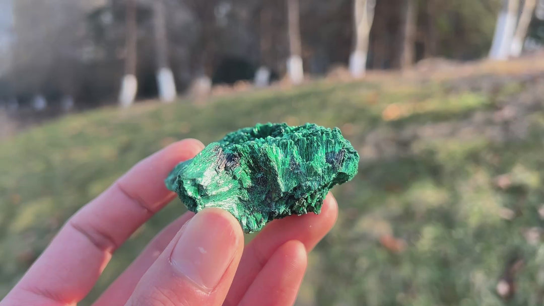 Natural Malachite Needle Mineral Raw