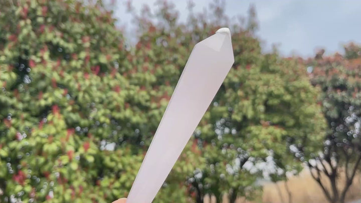Natural Crystal Pink Calcite Wand