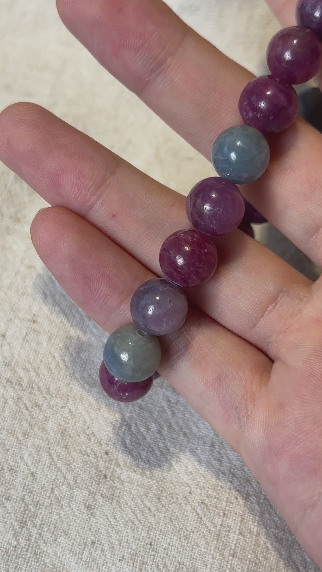 Ruby and Sapphire Bracelet 10.1-10.5mm