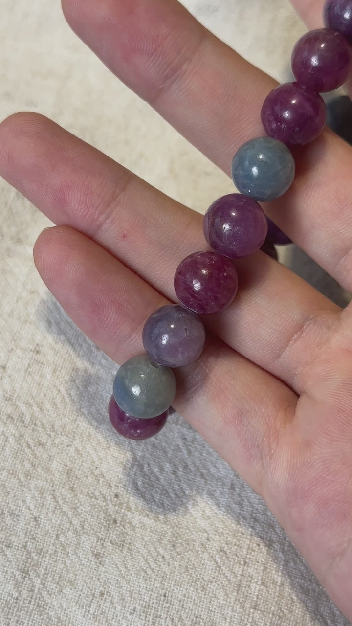 Ruby and Sapphire Bracelet 10.1-10.5mm