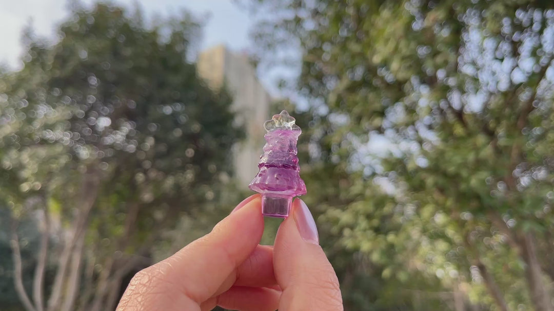 Natural Fluorite Christmas Tree