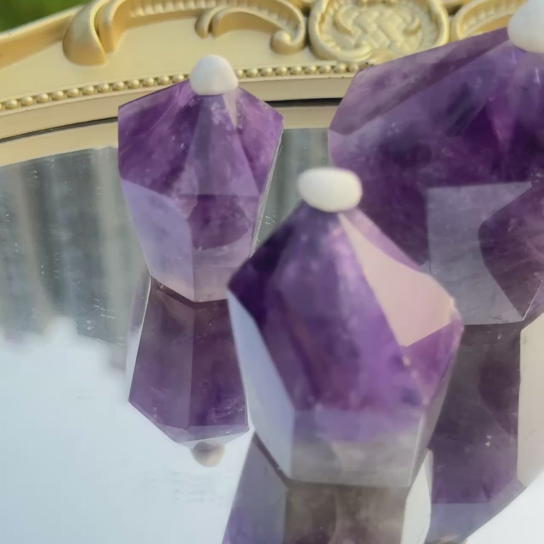 Natural Amethyst Chubby Point