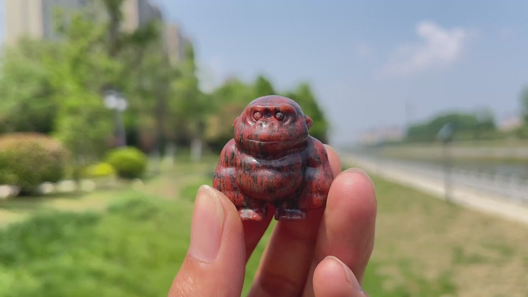 Natural Crystal Carving Gorilla
