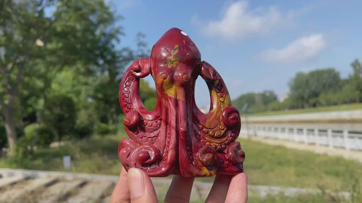 Unique,A Slightly Imperfect Natural Crystal Vivid Mookaite Octopus