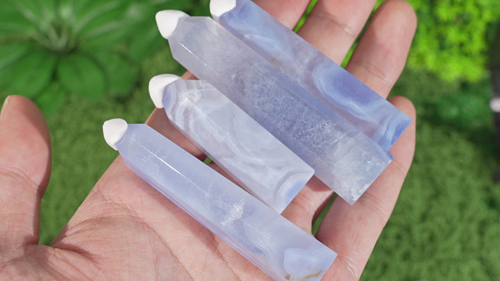 Unique,Natural Top Blue Agate Point