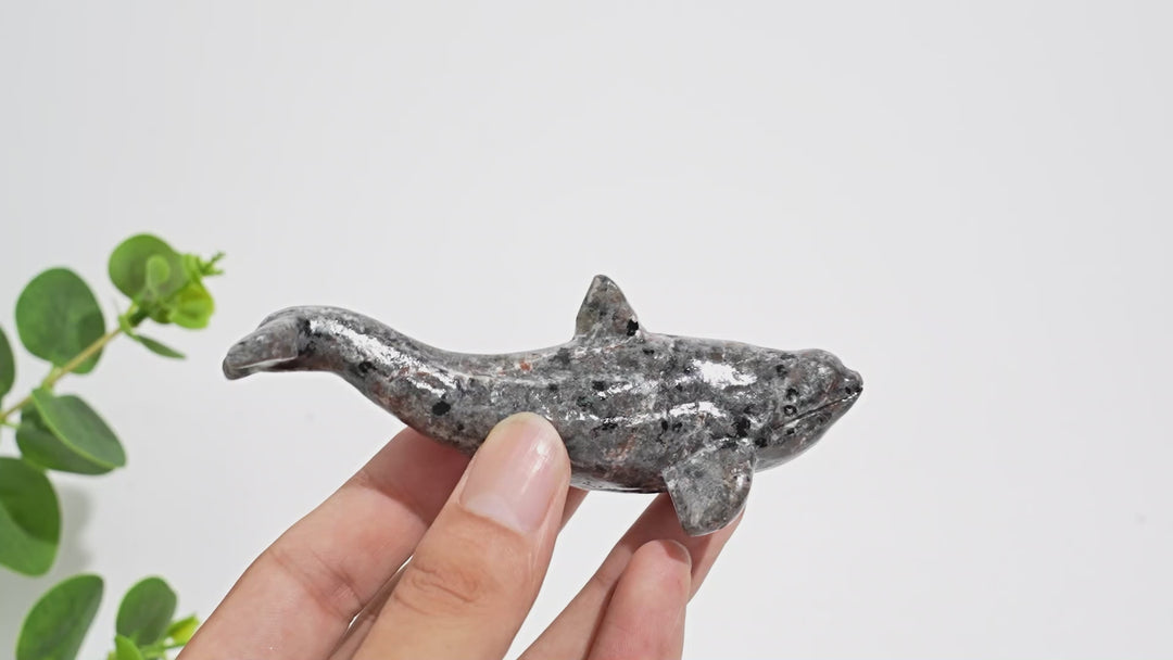 Natural Crystal Carving Orca