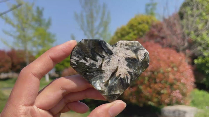 Natural Phlogopite Crystal Heart