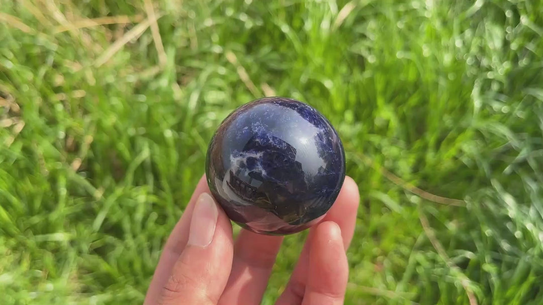 Natural Sodalite Crystal Sphere