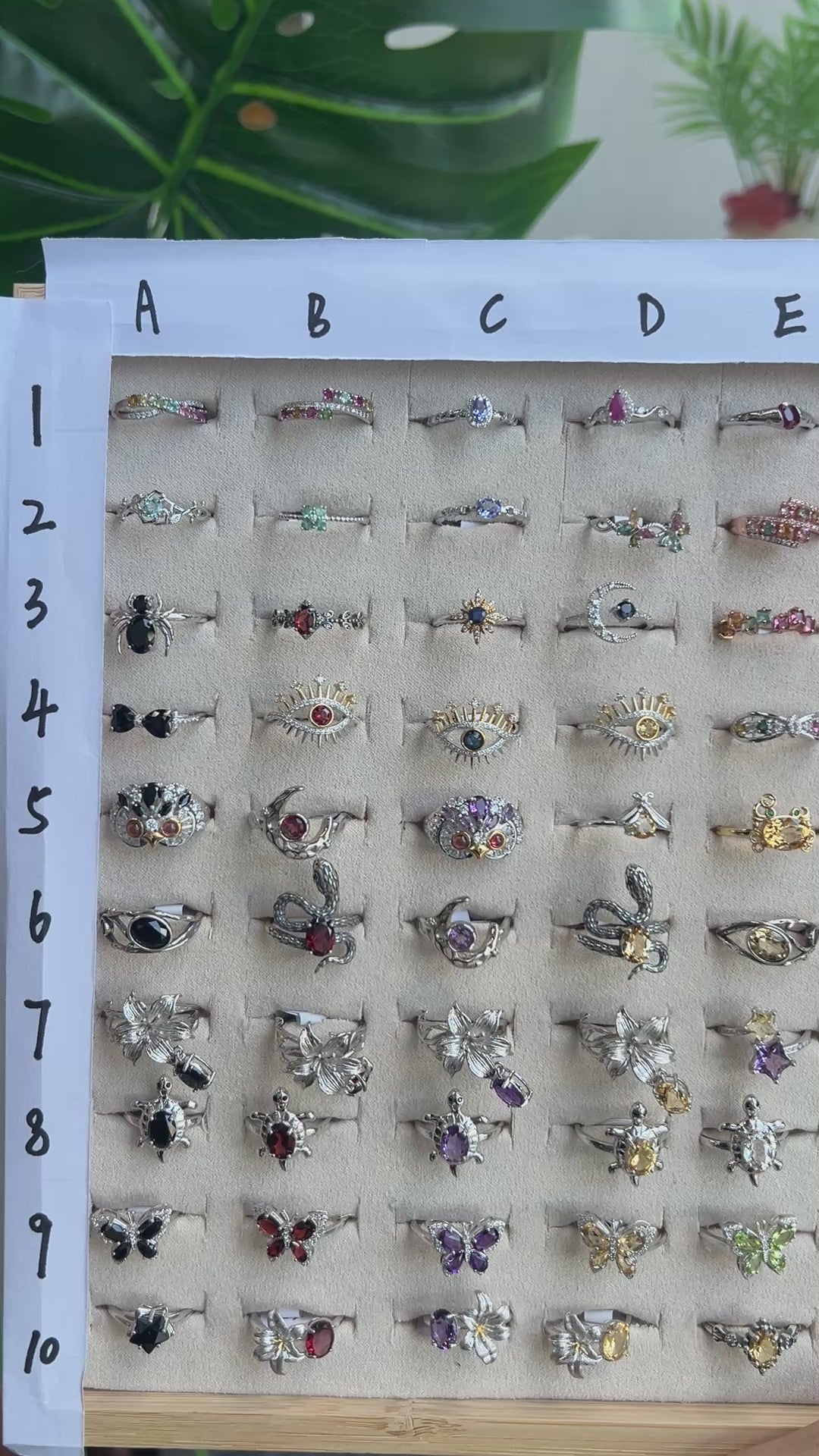 Crystal Ring Collection,S925